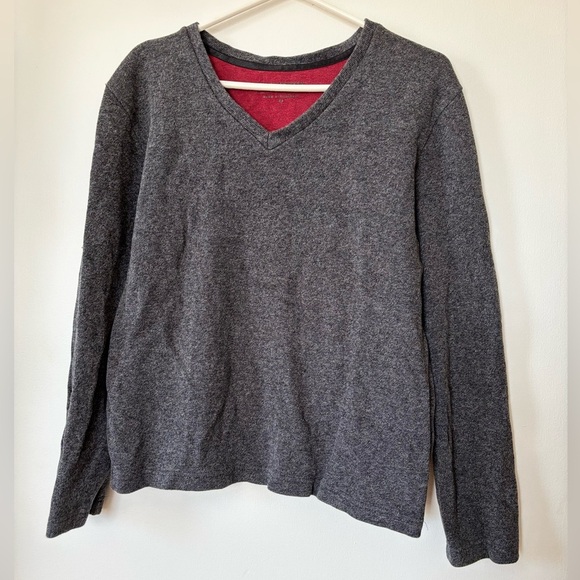 🎉4/30$🎉 Banana Republic Gray V-Neck Oversized Sweater – Medium 🌫️ - Picture 1 of 4